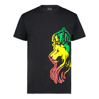 Black Junglist Lion T-Shirt from Junglist Streetwear