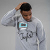 Model in Mixtape Junglist Sweatshirt