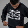 Junglist Movement Black Sweatshirt with model