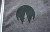 Playaz Grey Zip Hoody Close Up Logo