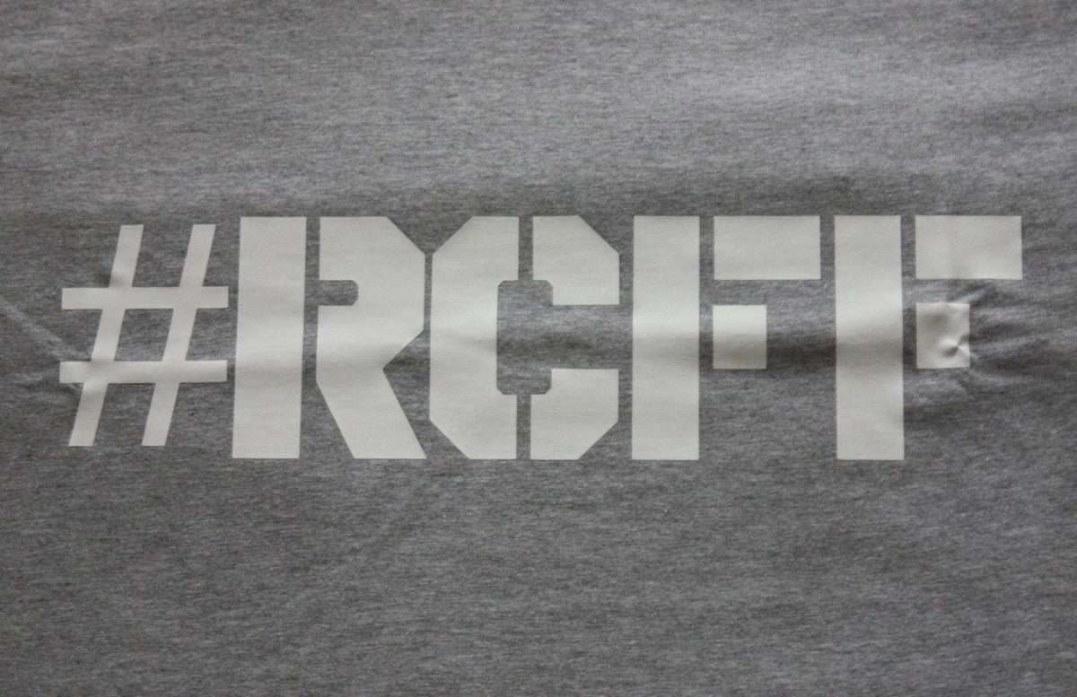 RCFF Grey T-Shirt Close up
