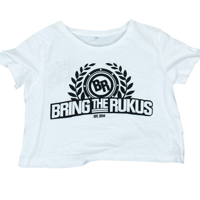 Rukus Est White Crop top