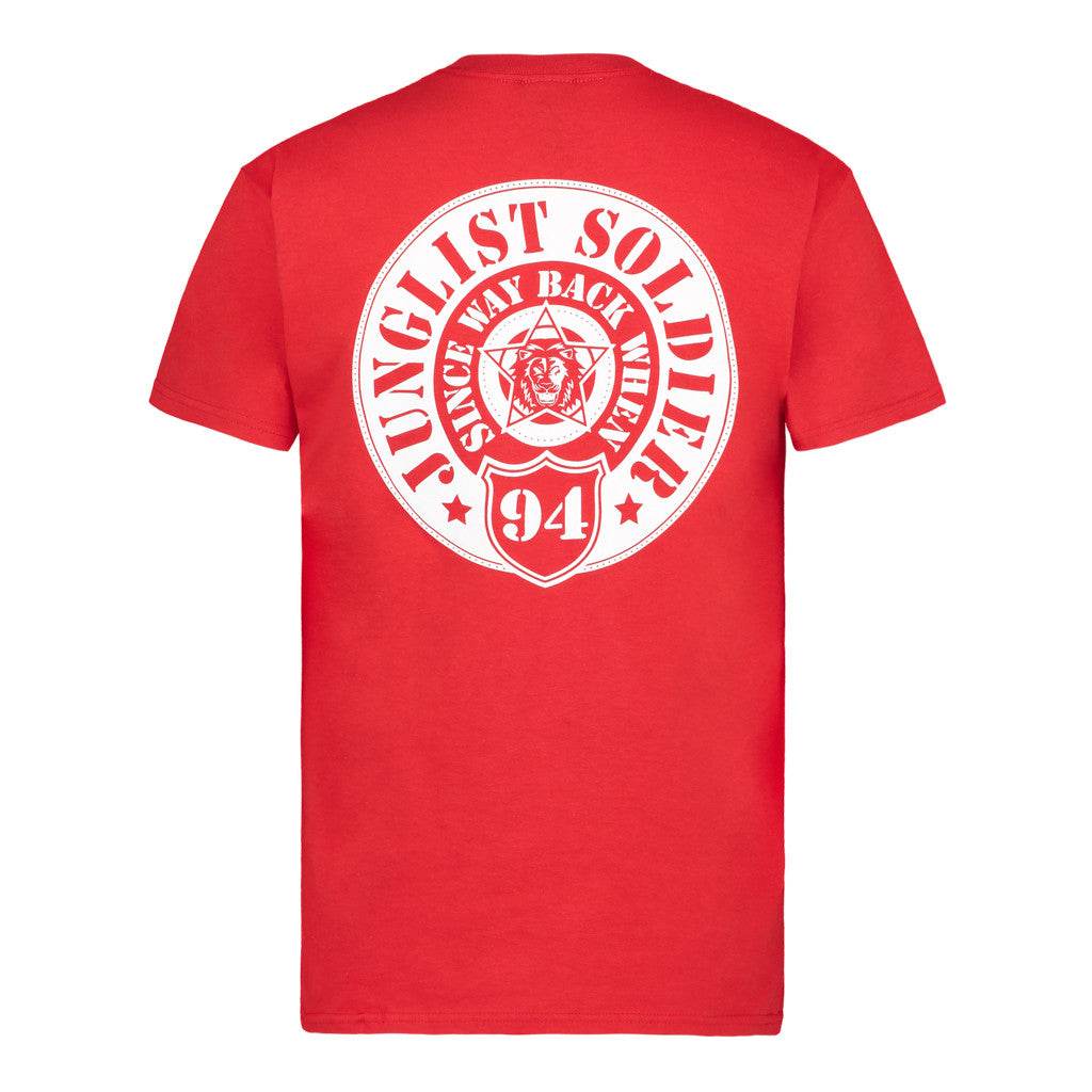 Red Junglist Soldier Tee