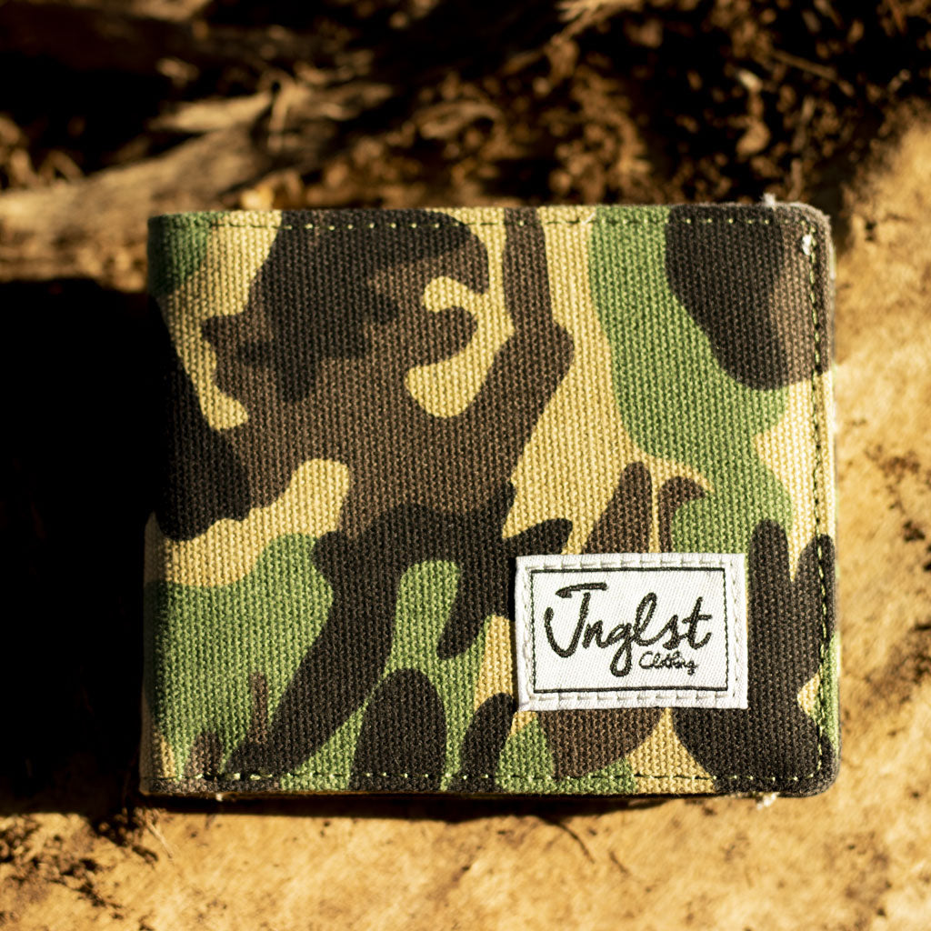 Woodland Camo Bi Fold Jnglst Wallet