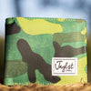 Green camo Junglist Drum and Bass Wallet