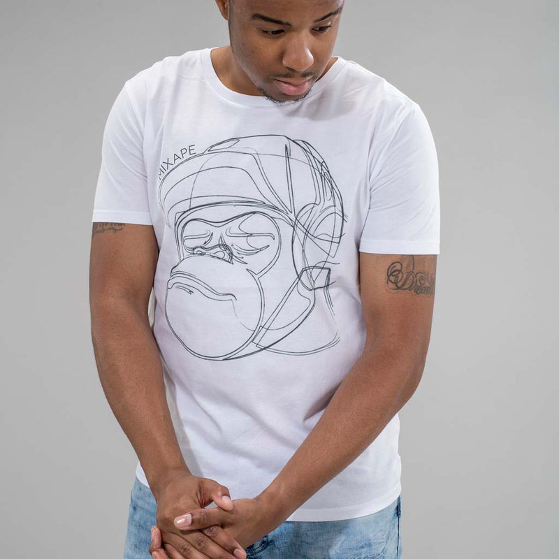 Mixape White T-Shirt from the front