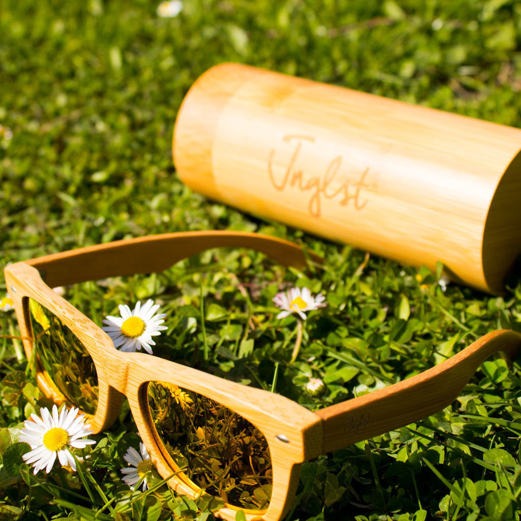 Bamboo Sunglasses with FREE Bamboo Case