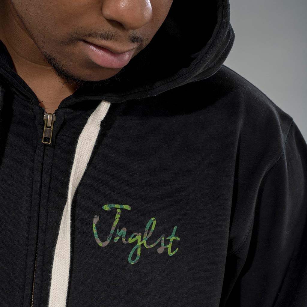 Camo Detail on our Junglist Clothing Hoodie