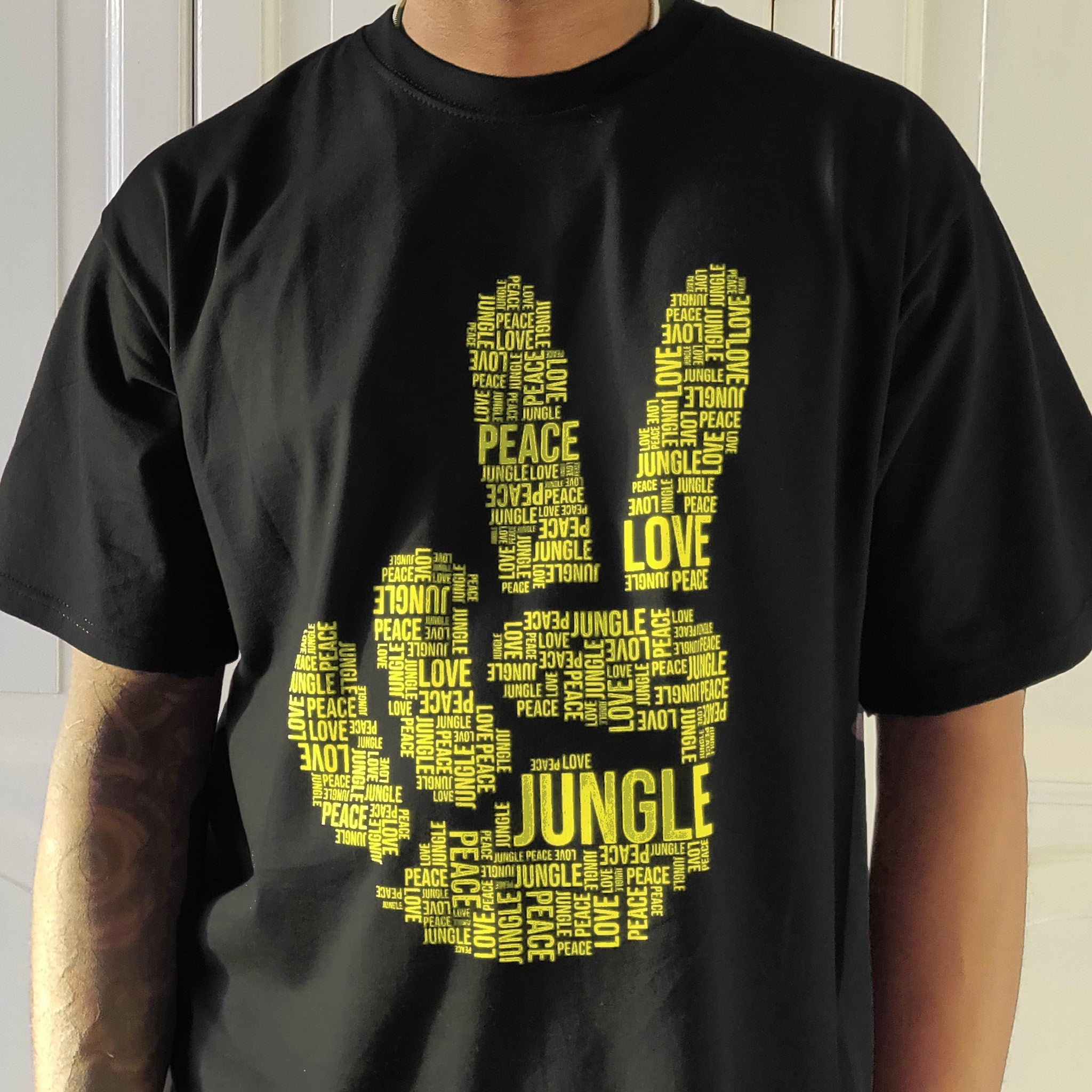 Peace Love And Jungle T Shirt From Junglist Network