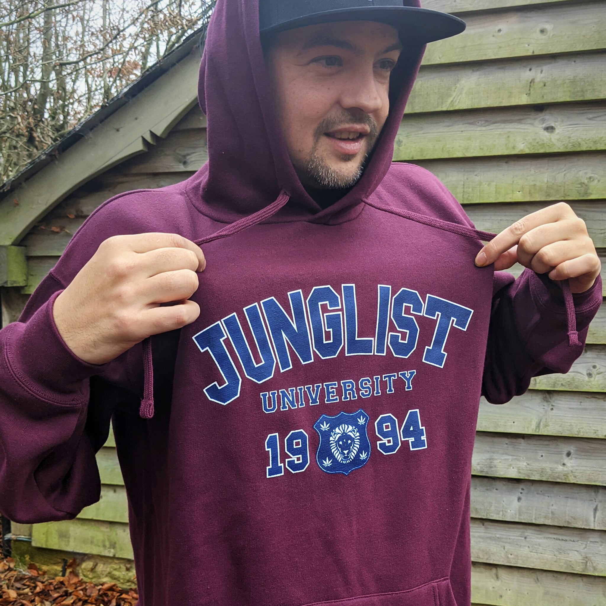 Burgundy University Hoody
