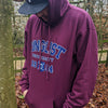 Danny Wav in Burgundy Hoody