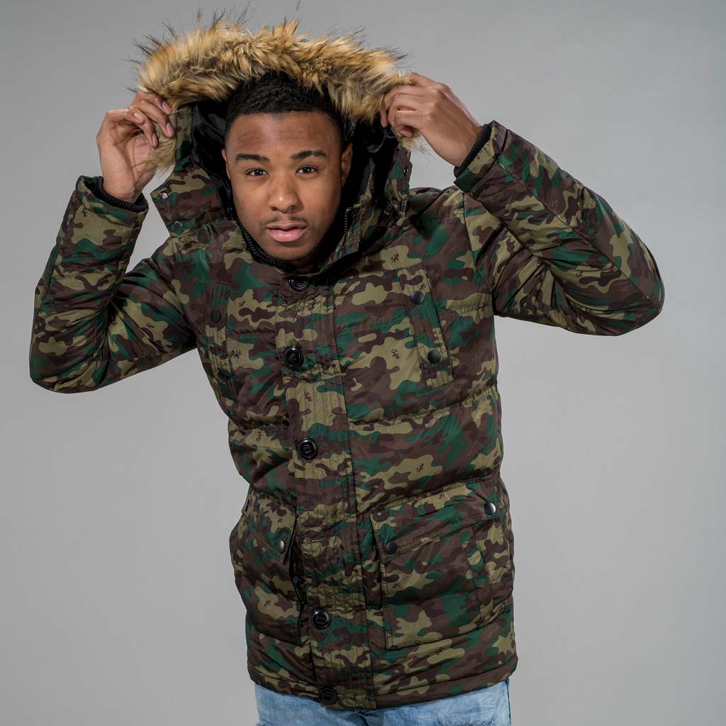 Camo Winter Parka from Jnglst Clothing
