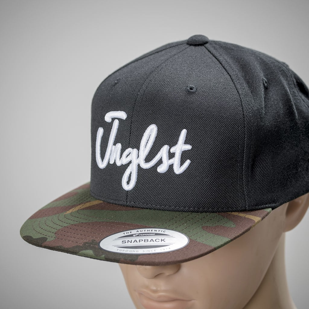 Junglist Snapback with Camo Visor Peak