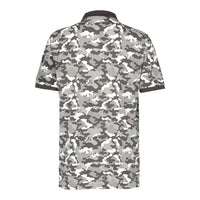Black and White Camo Polo Shirt