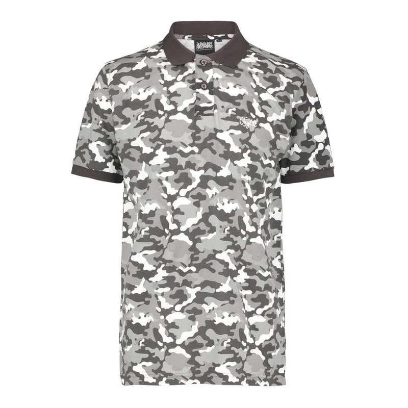 Black and White Camo Polo