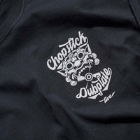 Chopstick Dubplate Logo on our Black Tee