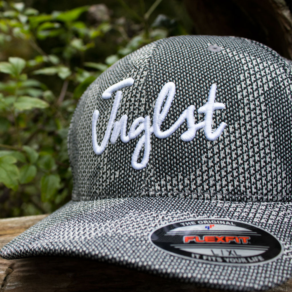 Grey Camo Cap With White Junglist Logo