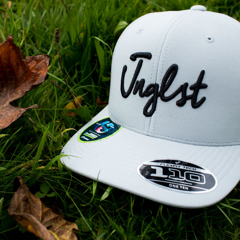 Grey Junglist cap with Curved Visor