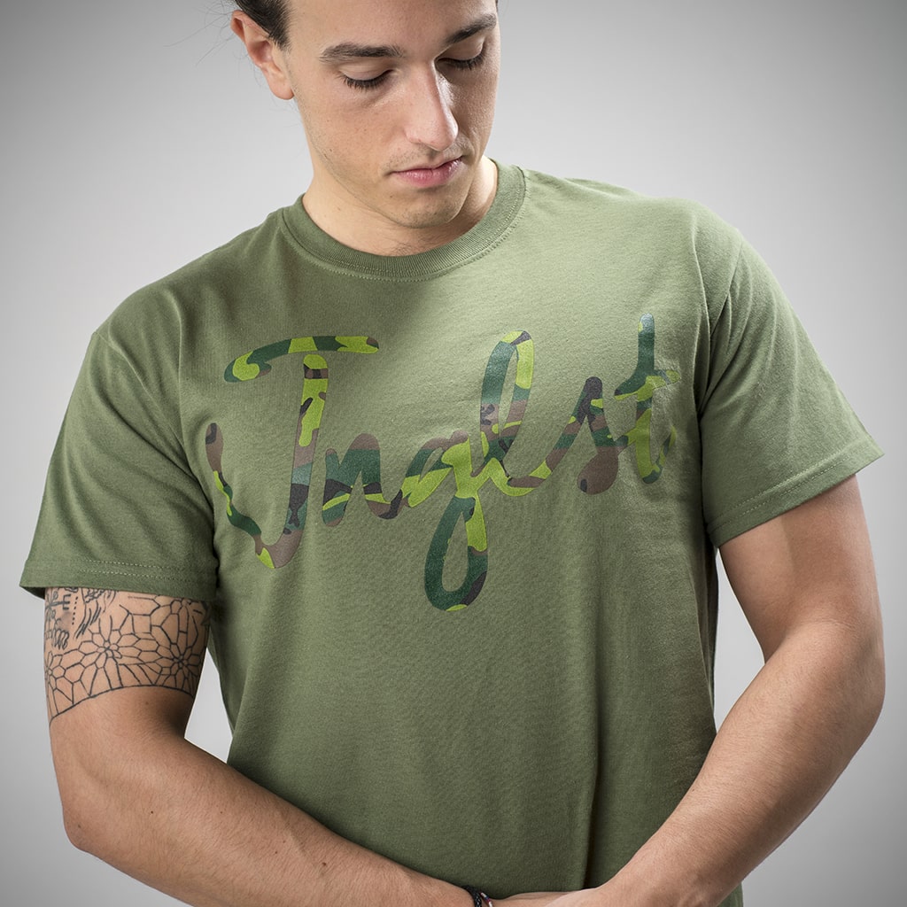 Green Junglist Script T Shirt for Drum and Bass Ravers