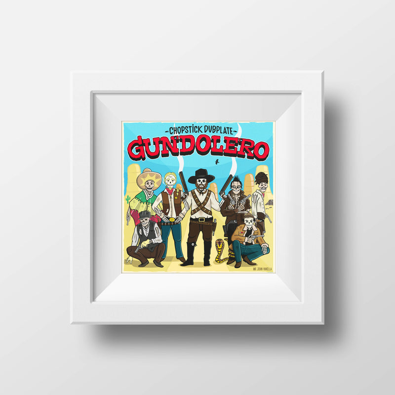 Gundolero Chopstick Dubplate Art Print