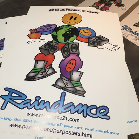 Collectable Raindance Pez artwork