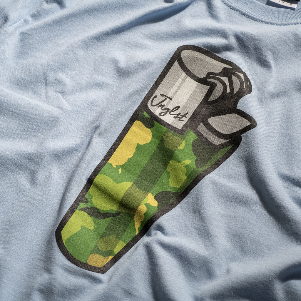Lighter T-Shirt by Jnglst Clothing Close up