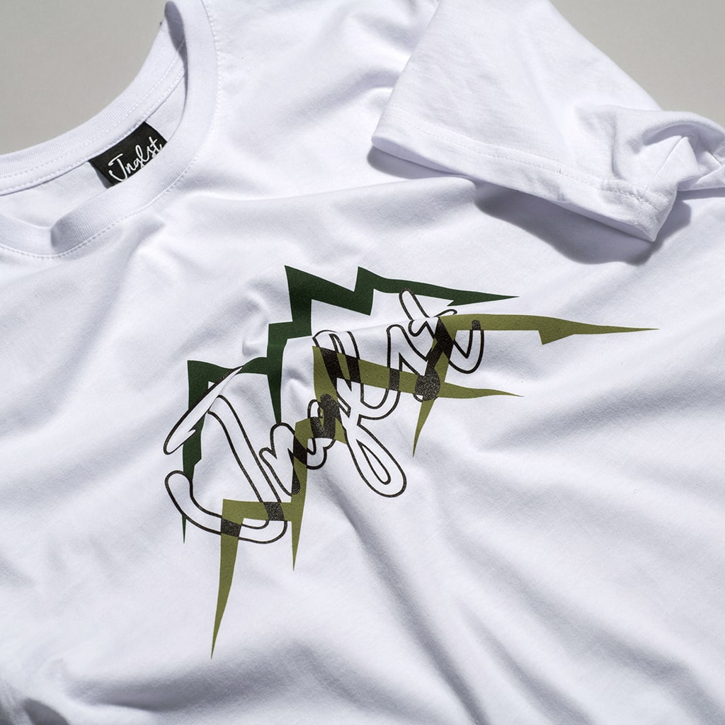 Junglist Mountain Range Screen Printed T Shirt