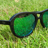 Jnglst Sunglasses With Green Lens From Junglist Network