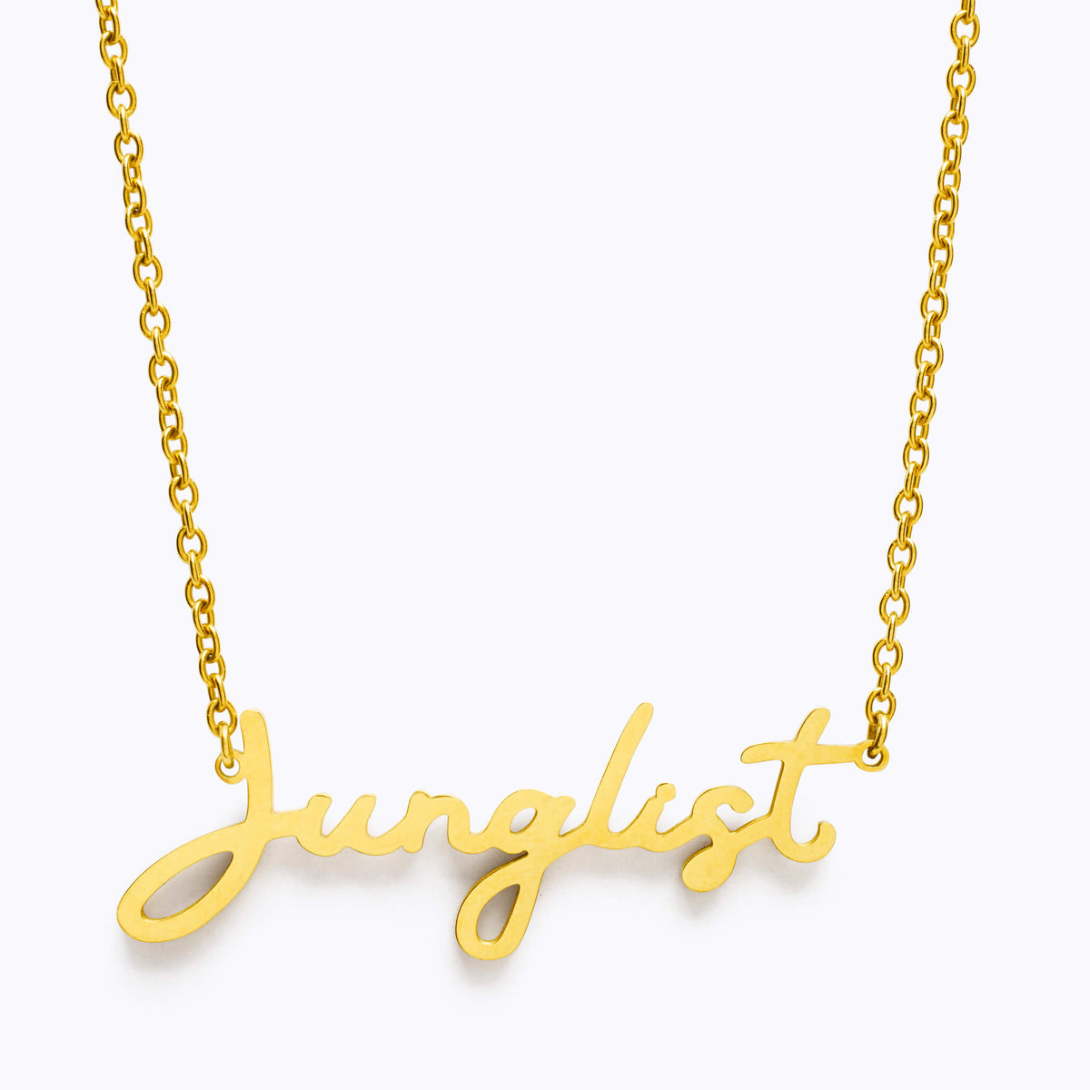 Gold Junglist Necklace For Jungle Ravers