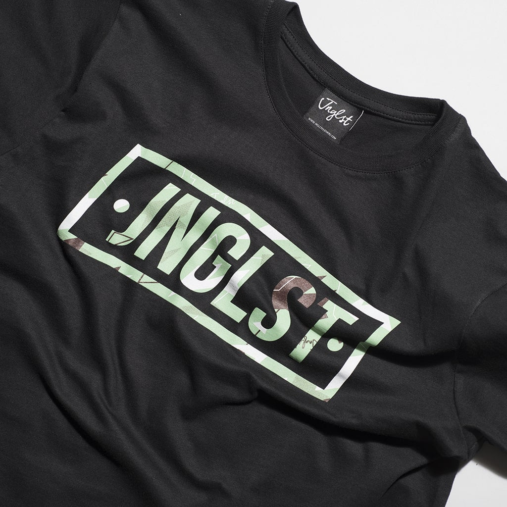 Junglist Black Box Camo T Shirt for Junglists