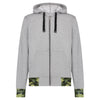 JNGLST Grey Zip Hoodie with back print