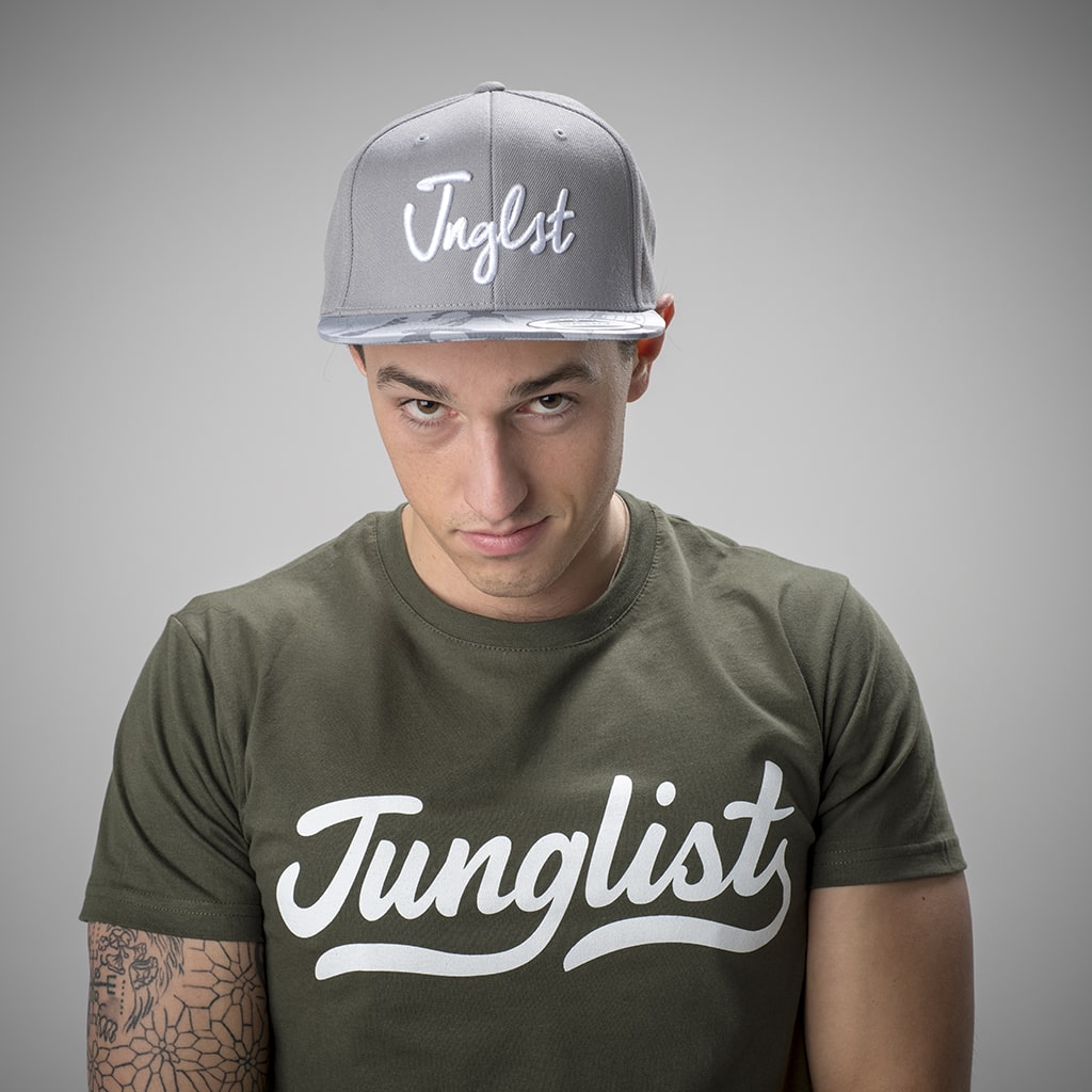 Junglist Snaback Silver and Grey