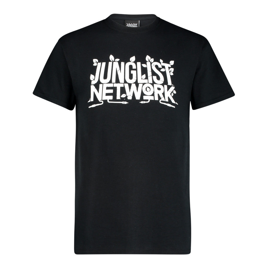 Junglist Network black and white t-shirt