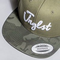 Olive Camo Snapback Peak for Junglists
