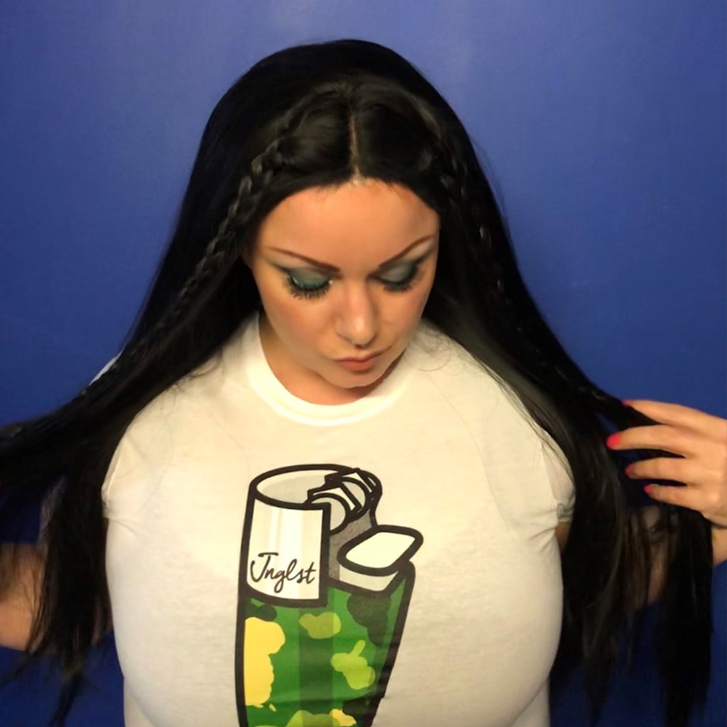 White/Camo Junglist Lighter Womens Tee