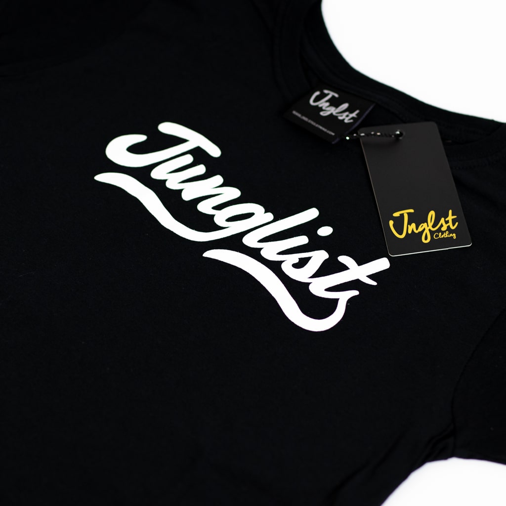 Women's Junglist Drum and Bass Script Remix T-Shirt