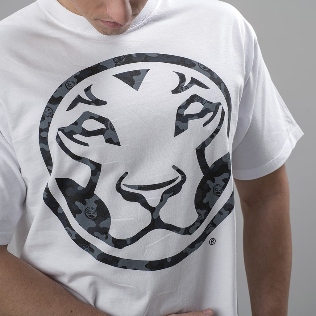 Close Up of Yardrock Jnglst Clothing Collab Lion T Shirt