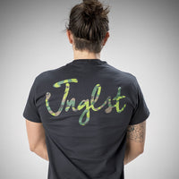 Black Junglist Script Front and Back T-Shirt