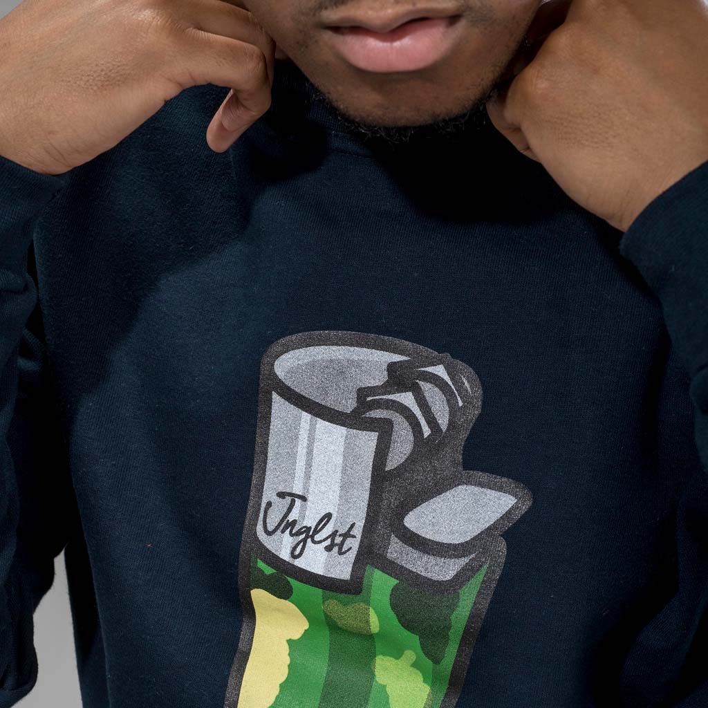 Lighter Sweatshirt by Jnglst Clothing Close up