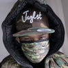 Mad Rush Mc Wearing Junglist Network Camo Mask