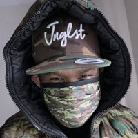 Mad Rush Mc Wearing Junglist Network Camo Mask