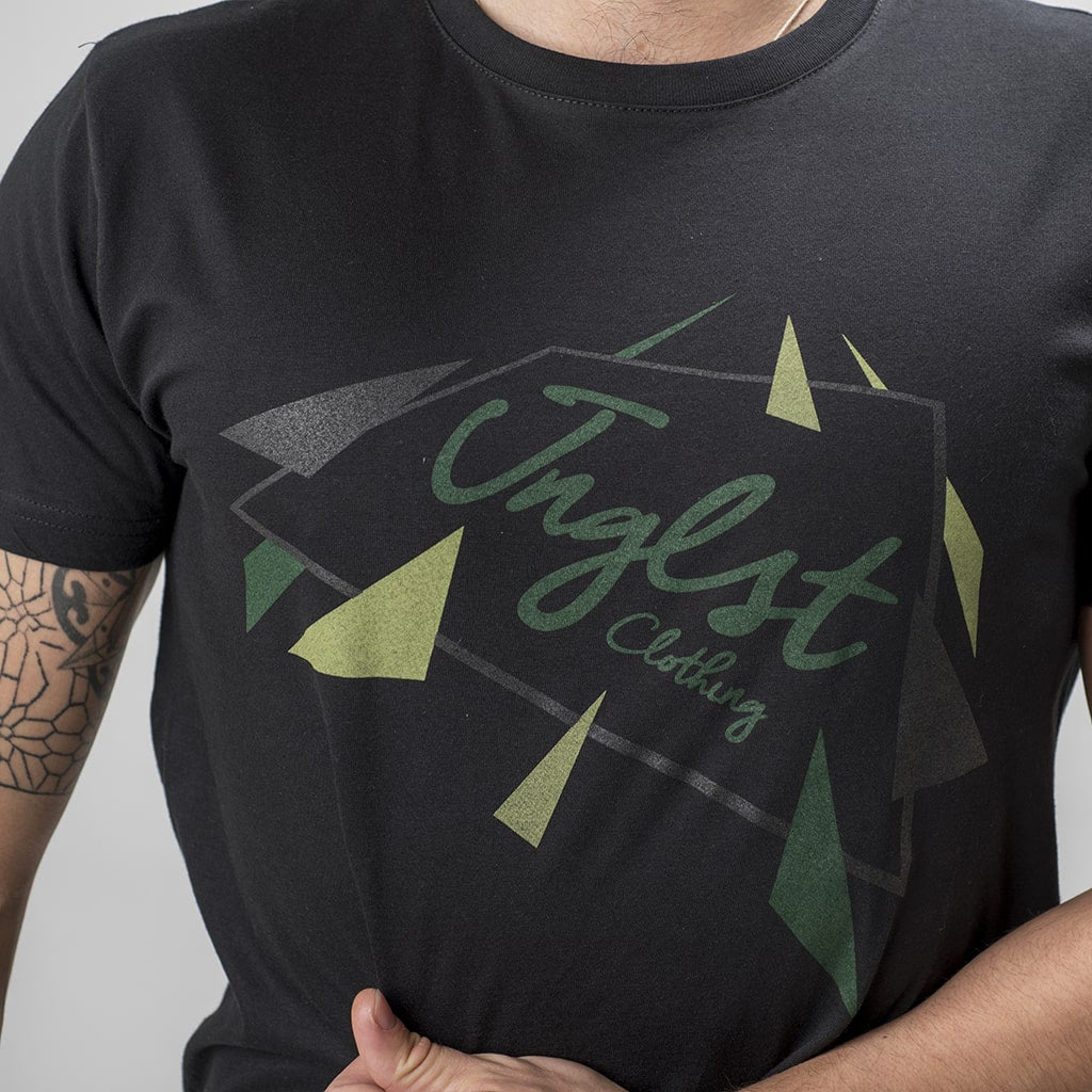 Junglist Black Meteor T-Shirt Close up
