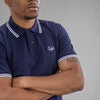 Navy Junglist Polo Shirt mid Shot