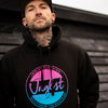 Black Fader Hoodie With Junglist Design On The Front