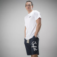 Junglist Remix Shorts in Navy Cotton