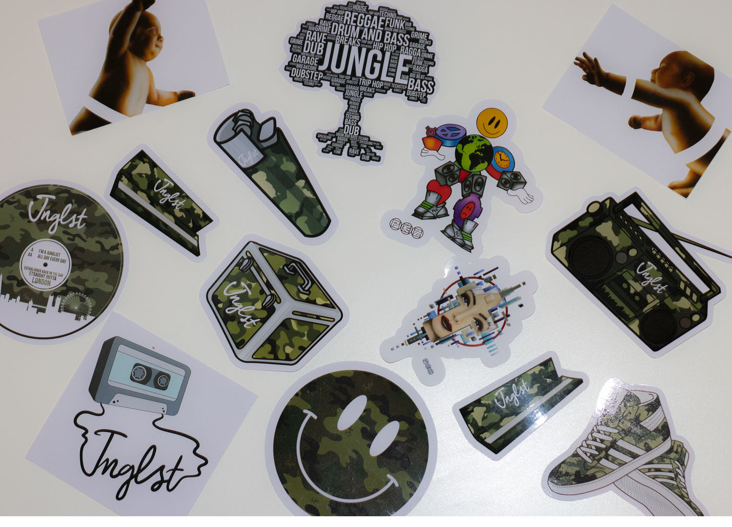 Junglist Mixed Sticker Pack