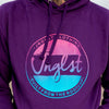 Close Up Of Purple Fader Jungle Hoody