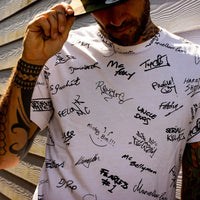 White Signature Yardrock Junglist T Shirt
