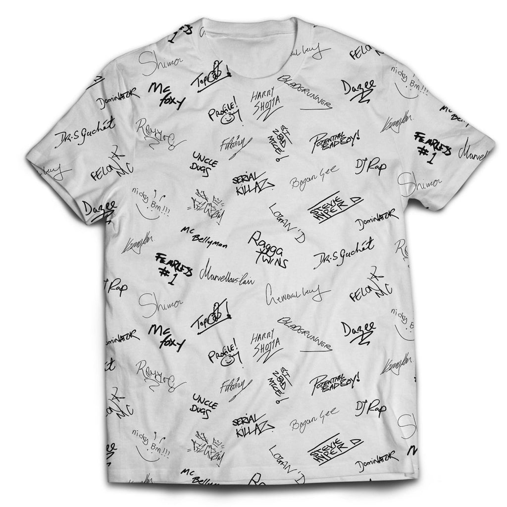 White Yardrock Junglist Signature T Shirt