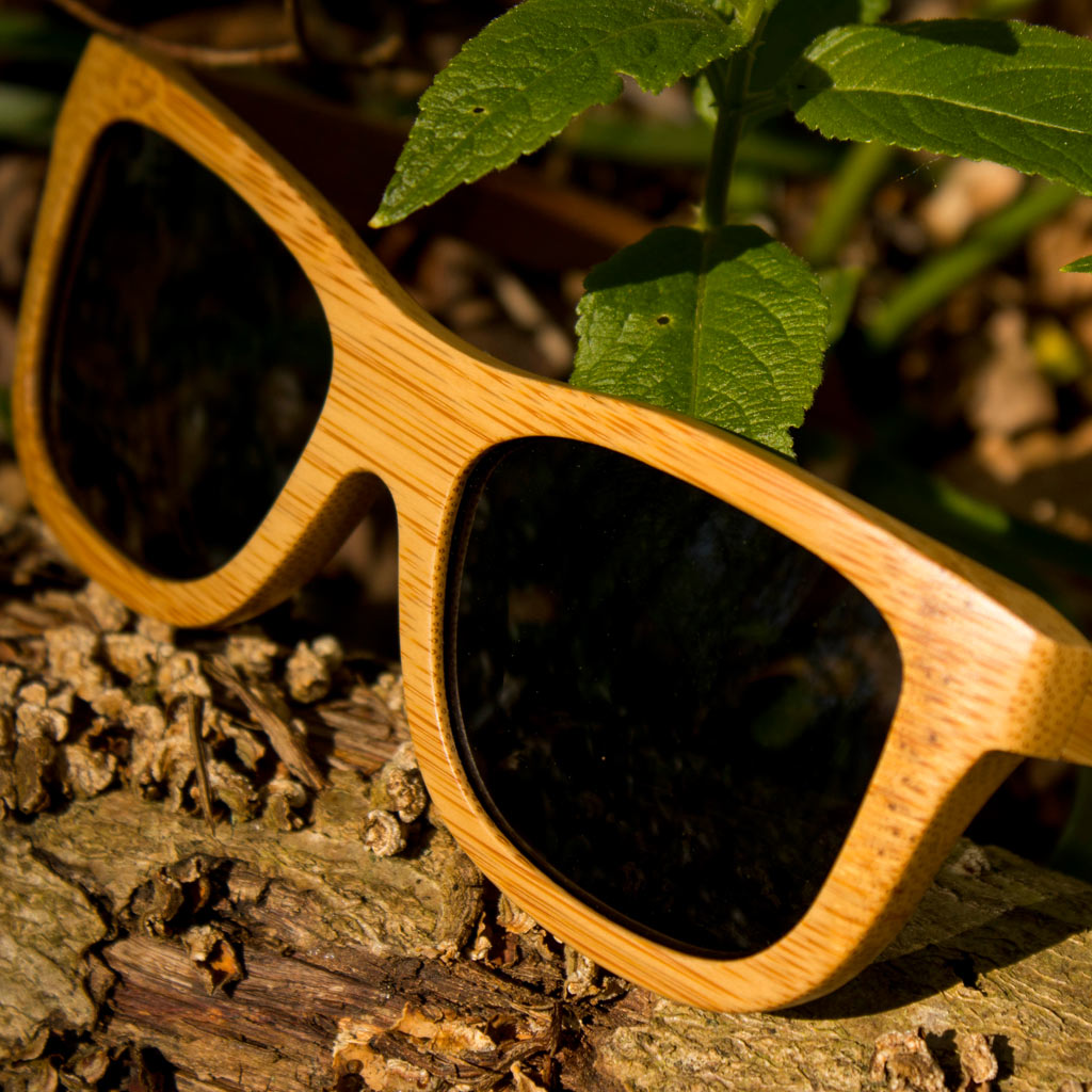Grey Jnglst Original Bamboo Sunglasses